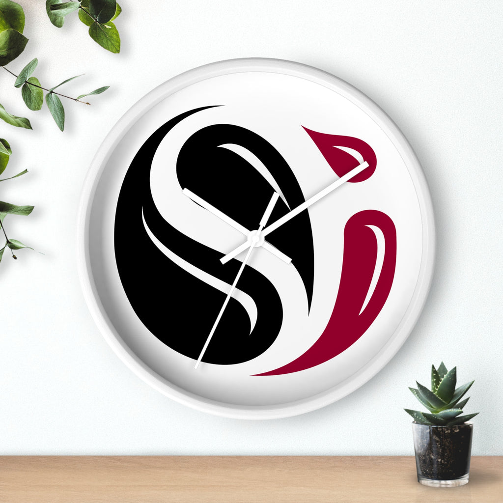 Reloj de pared con el logotipo de SI