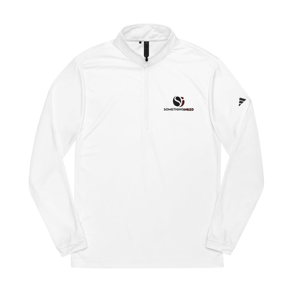 Sudadera con cremallera de un cuarto de Adidas® con el logotipo SI bordado