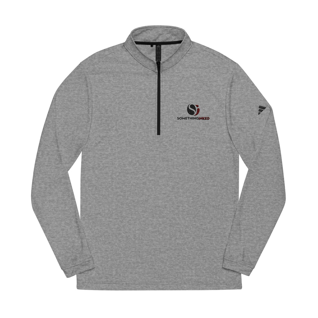 Sudadera con cremallera de un cuarto de Adidas® con el logotipo SI bordado