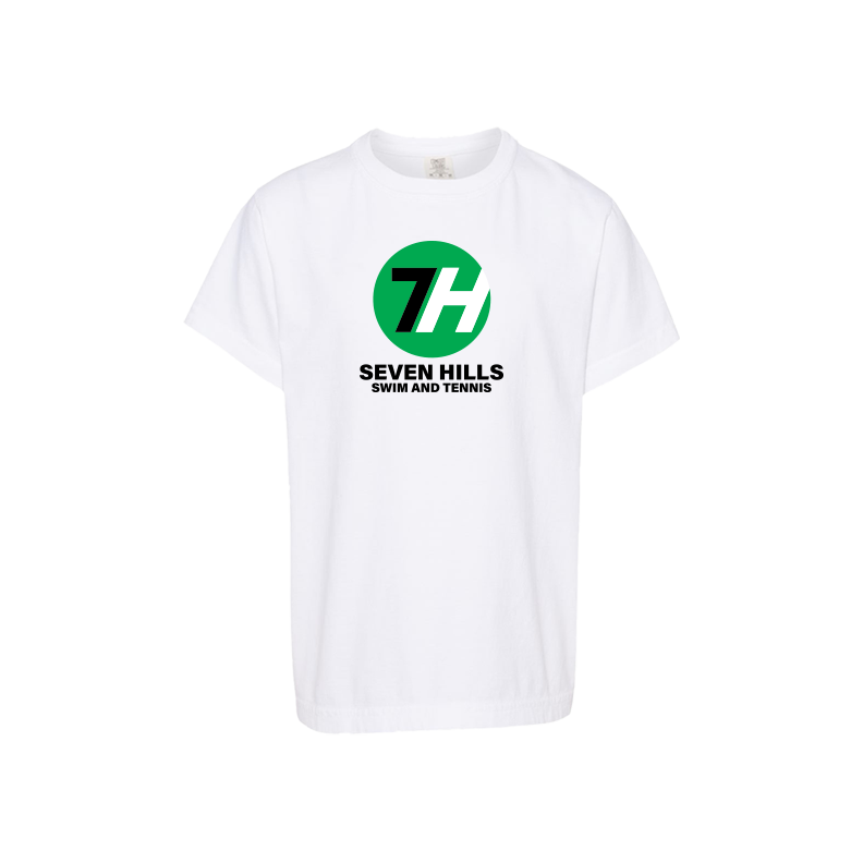 7H Comfort Colors Garment-Dyed Youth Tee - White