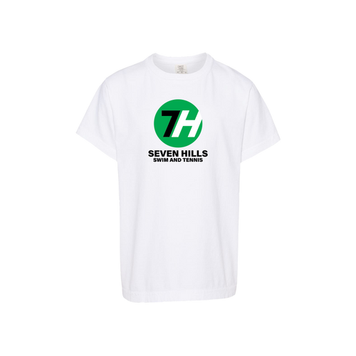 7H Comfort Colors Garment-Dyed Youth Tee - White