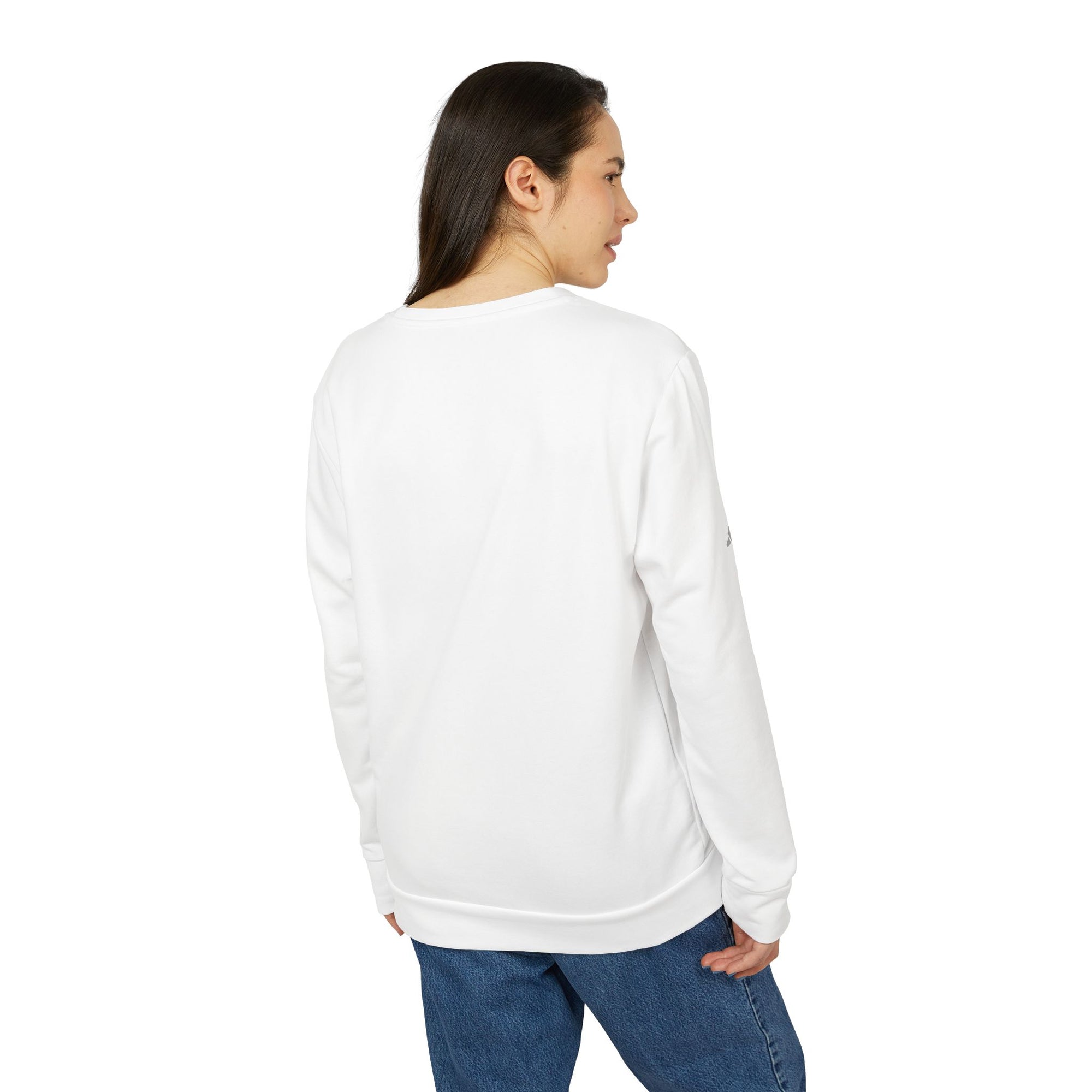 Sudadera unisex de cuello redondo de polar con el logotipo SI de Adidas®