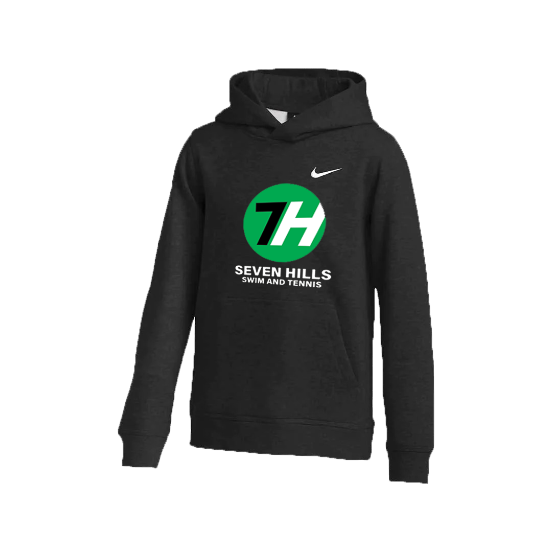 Sudadera con capucha Nike Team Club para niños 7H - Negra