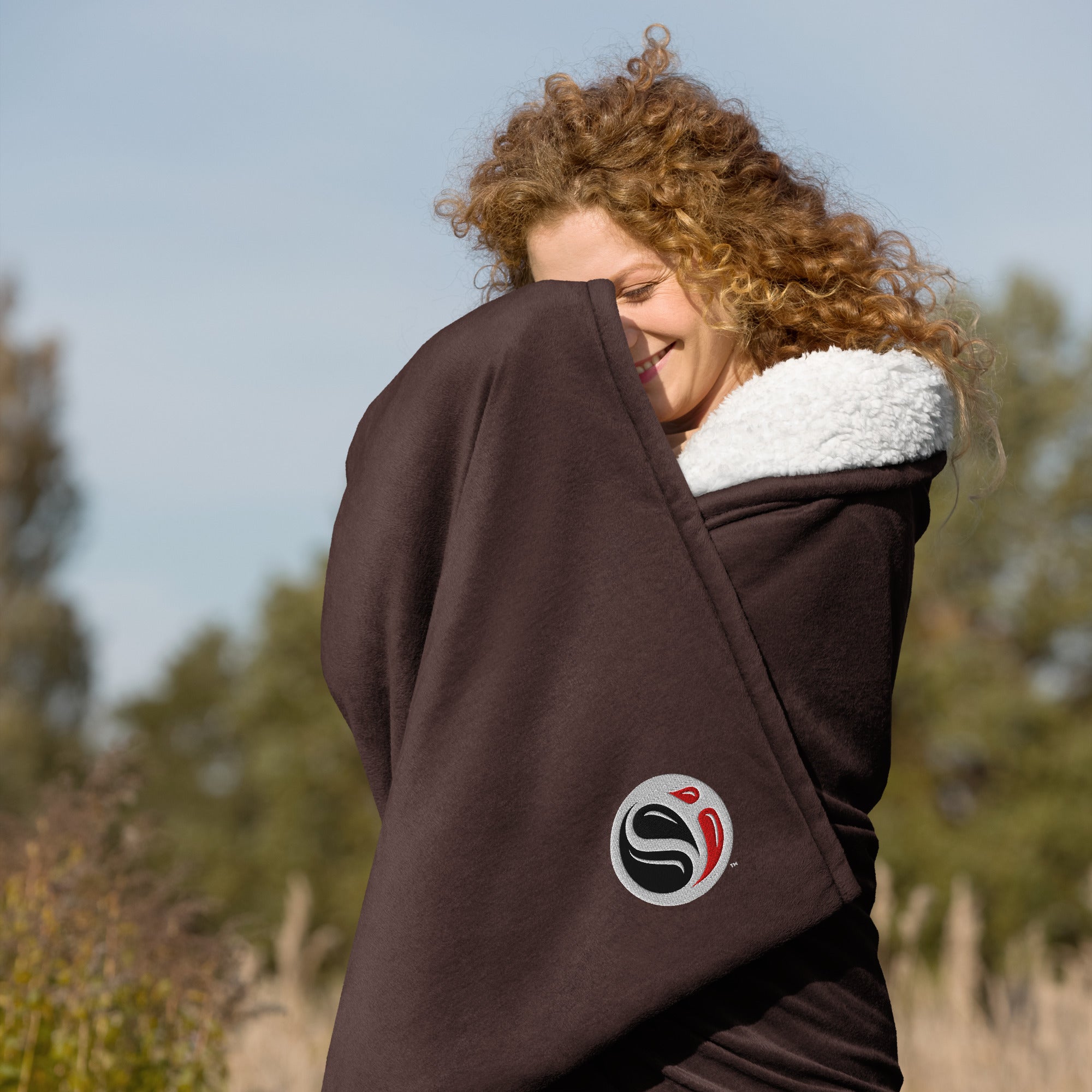 SI Logo Premium Sherpa Blanket - Thumbnail 3