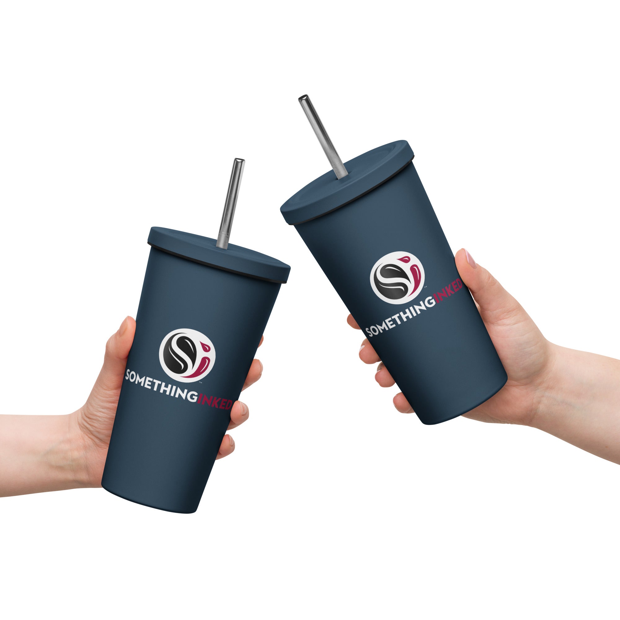 SI Logo Insulated Tumbler with Straw - Thumbnail 3