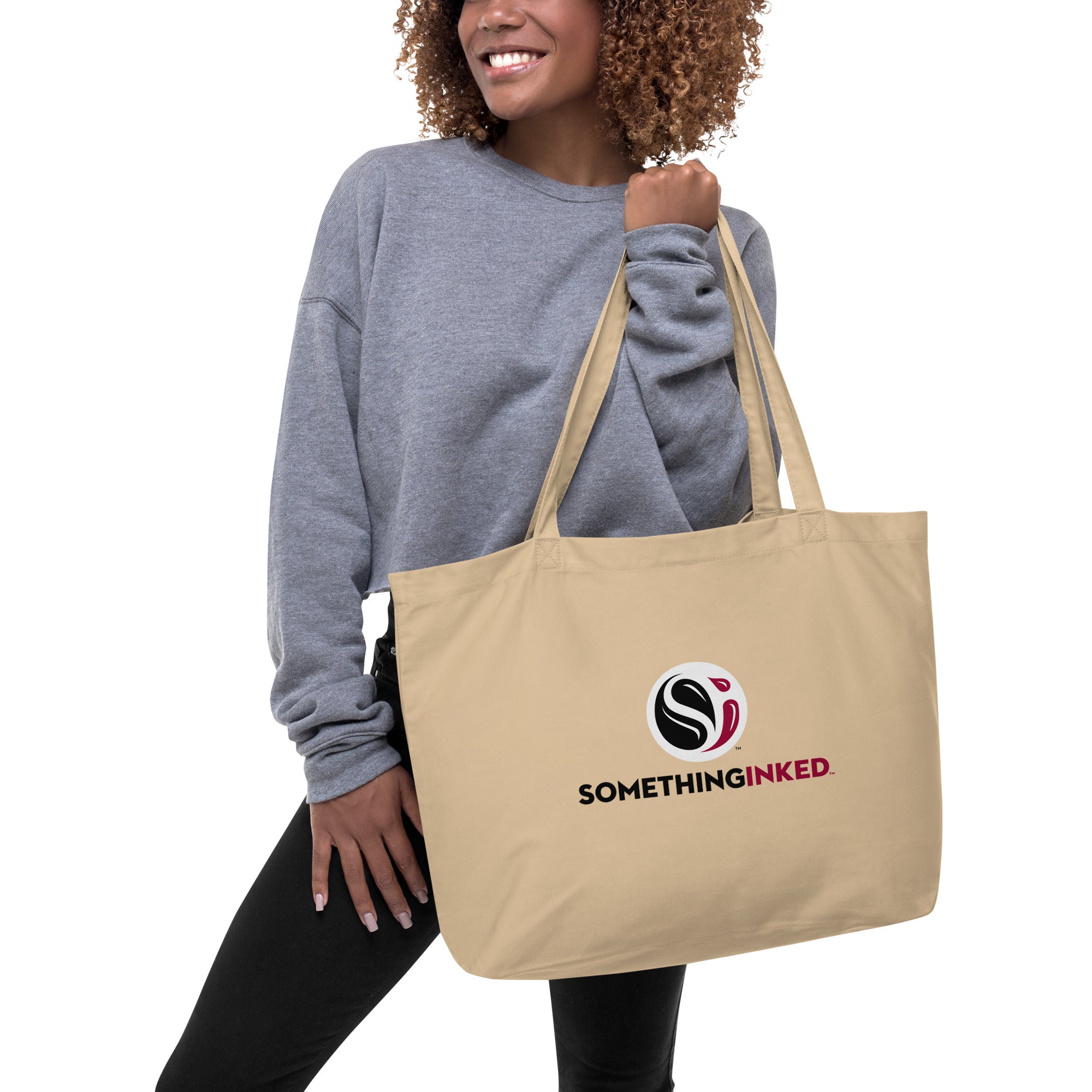 SI Logo Large Organic Tote Bag - Thumbnail 2